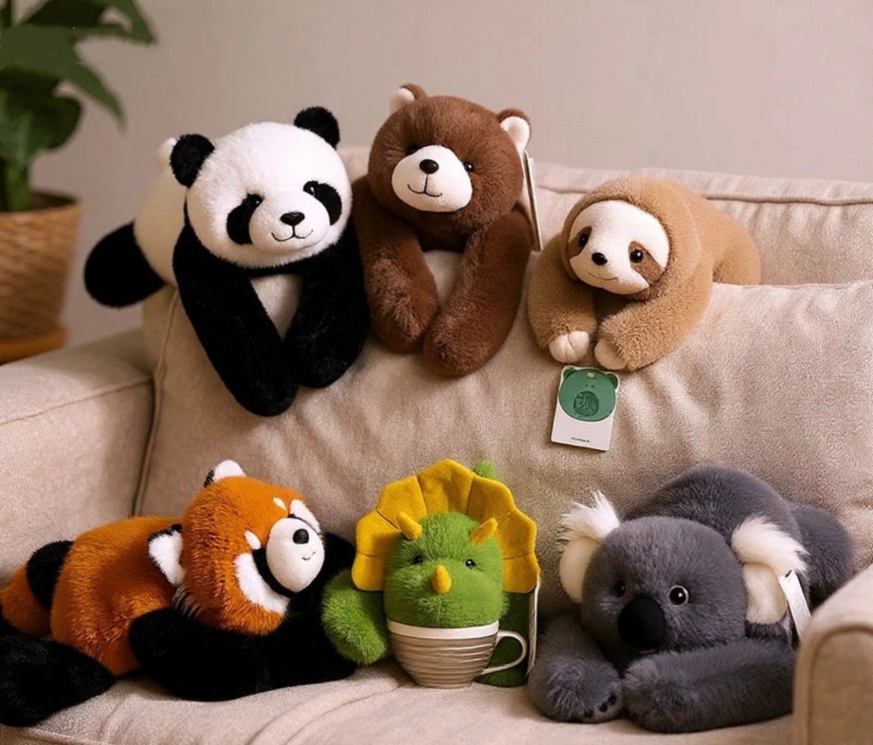 SOFTHUGGO – Compagno coccoloso per la riduzione dello stress con pelliccia sintetica ultra morbida🧸 🐼