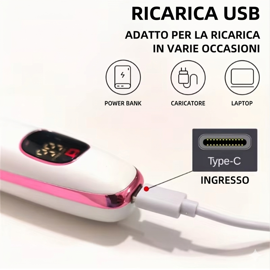 BEST EVER Rasoio elettrico 5 in 1 da donna, ricaricabile, senza fili, per braccia, gambe, corpo, viso e naso. Novità 2026🩷